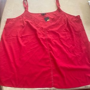 Jessica Simpson red tank top sz 2x
